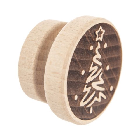 Stempel do dekorowania ciastek dekorator drewniany choinka ORION 127440