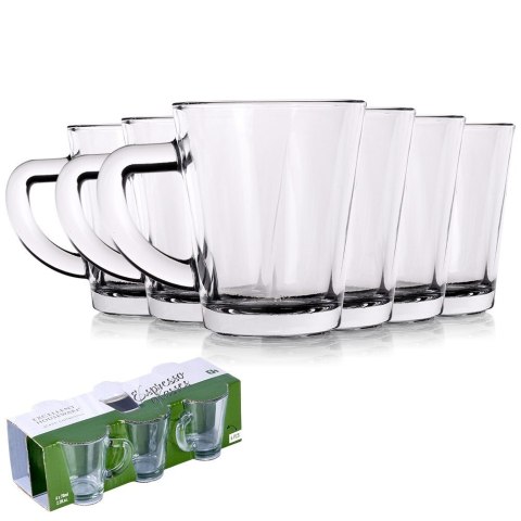 Szklanki do kawy espresso małe mini 70ml 6 sztuk zestaw szklanek EXCELLENT HOUSEWARE 139423