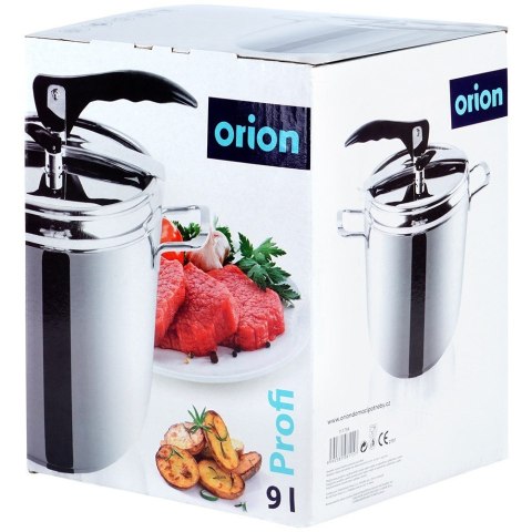 Szybkowar stalowy na gaz indukcja garnek ciśnieniowy PROFI 9L ORION 111734
