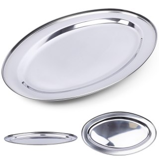 Taca do serwowania metalowa owalna 44x29cm EXCELLENT HOUSEWARE 139386