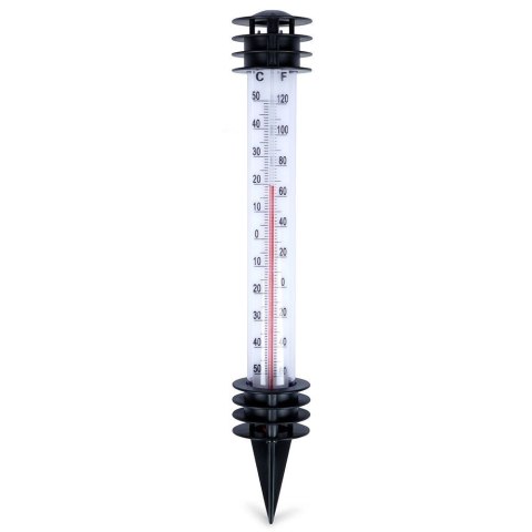 Termometr ogrodowy zewnętrzny wbijany w ziemię glebę biały 23cm PROGARDEN 569665