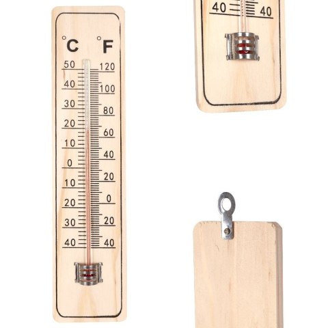 Termometr zewnętrzny i wewnętrzny analogowy wieszany MDF 22cm PROGARDEN 569289