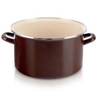 Garnek emaliowany indukcja na indukcję gaz BROWN duży 32 cm 11.5L ORION 113352