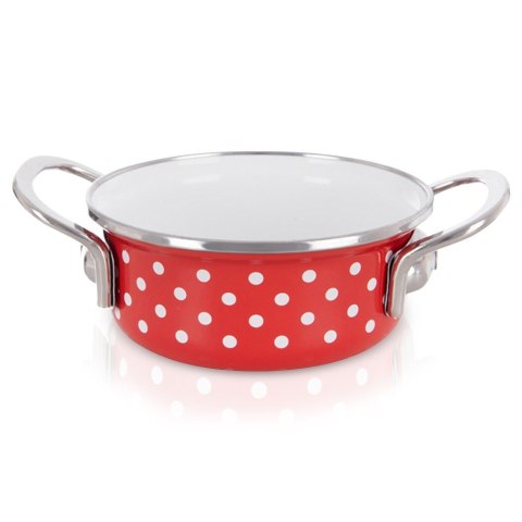 Garnek emaliowany indukcja na indukcję gaz TECKA mały 14 cm 650 ml ORION 113356