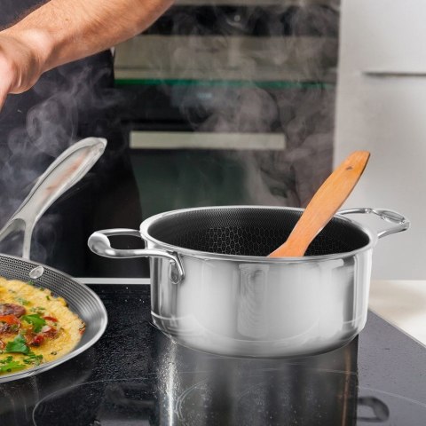 Garnek stalowy do gotowania NON-STICK indukcja COOKCELL 20 cm 2.75L ORION 113194