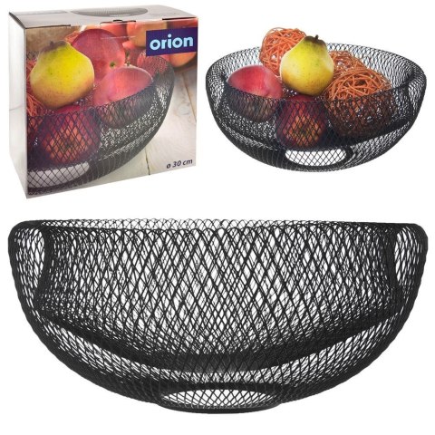 KOSZYK KOSZ NA OWOCE WARZYWA METALOWY CZARNY RADKA ORION 730553