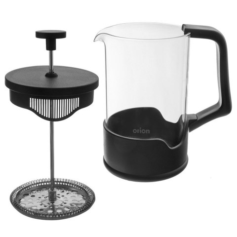 Zaparzacz szklany do herbaty kawy FRENCH PRESS tłokowy BLACK 650 ml ORION 156027