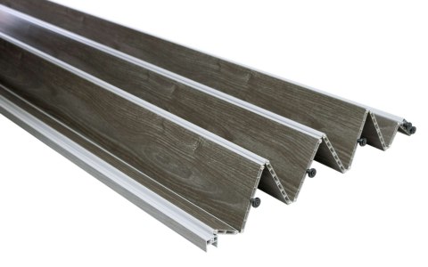 Drzwi harmonijkowe 001P DĄB GRAFIT MAT 100 cm