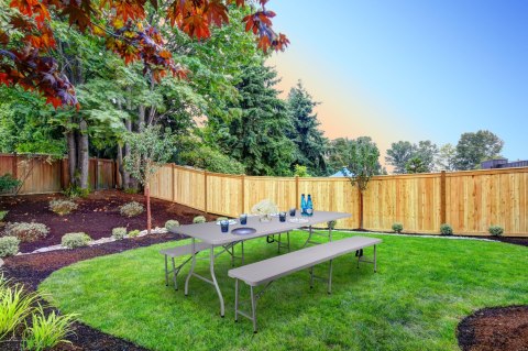 Ławka cateringowa składana w walizkę 180 cm RATTAN szara