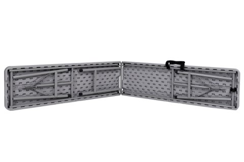 Ławka cateringowa składana w walizkę 180 cm RATTAN szara