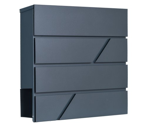 Skrzynka pocztowa na listy Tove z gazetnikiem antracyt