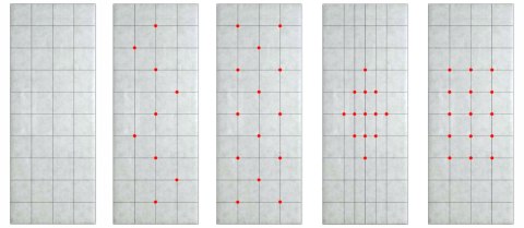Tapicerka drzwiowa Guziki 3 Brąz 95 cm