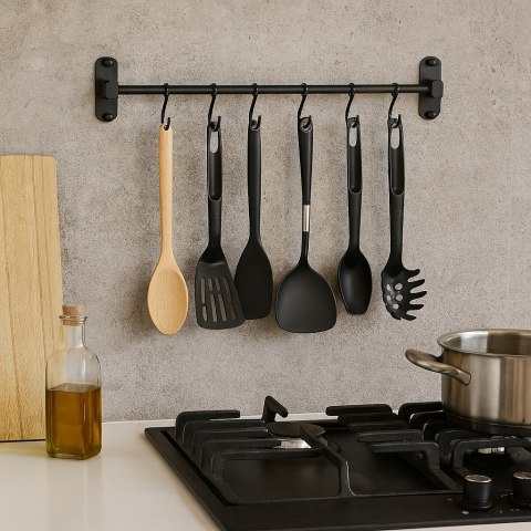 Reling do kuchni łazienki SIVAS czarny